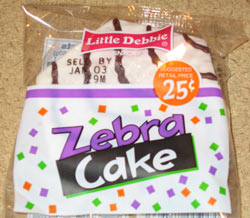 Zebra isn't actually listed as an ingredient.